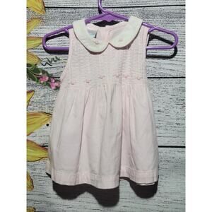 Koala Baby/Kids Pink and White‎ Striped Easter Dress Size 6-9 M